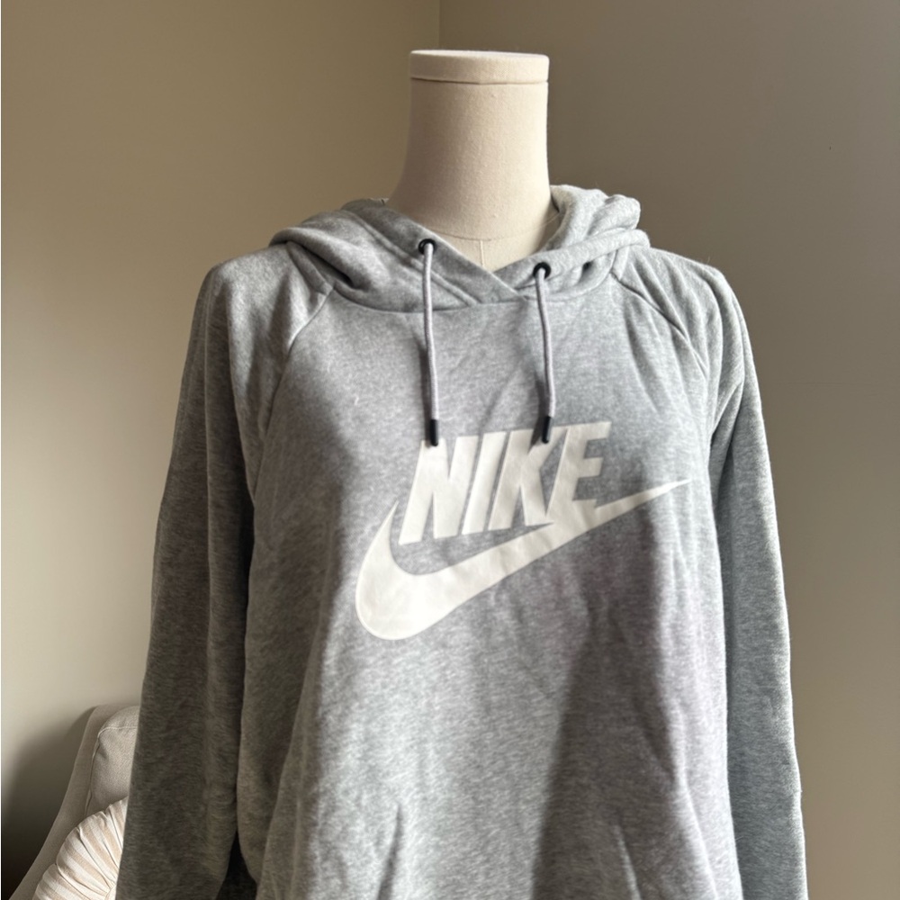 Nike Women's Heather Gray Hoodie - Picture 2 of 3